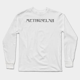 Meshuggah Parody Methuselah Metal Logo Long Sleeve T-Shirt